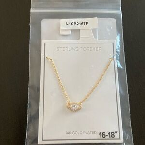 Sterling Forever Jamie Marquise Cubic Zirconia Pendant Necklace